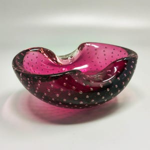 ムラーノ ソンメルソ Flavio Poli ファセットボウル　ヴィンテージ Murano Bowl and Flavio Poli - Etsy