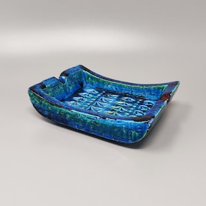 1960s Bitossi Ashtray/Catchall by Aldo Londi Blue Rimini Collection