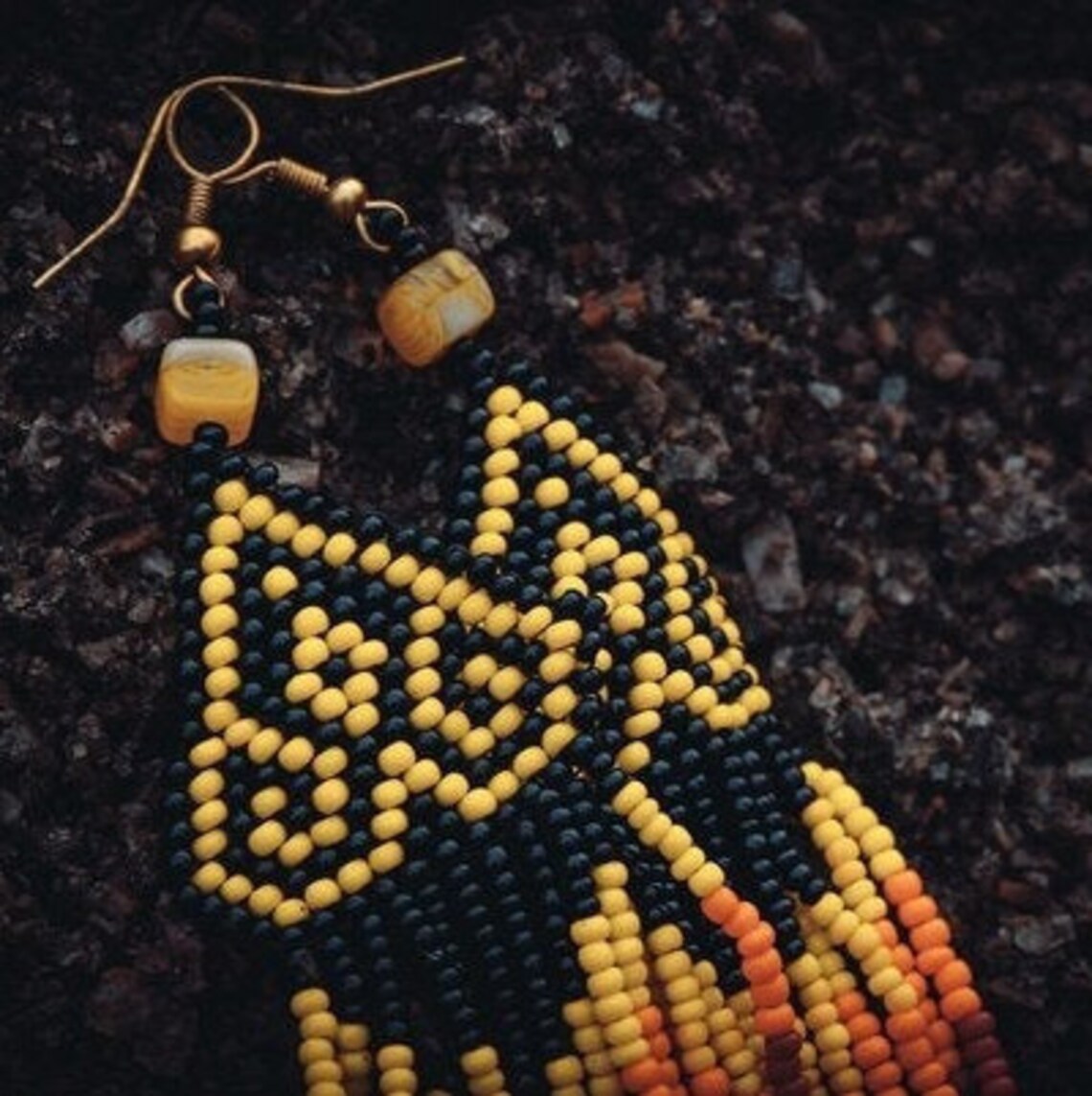 Native america indian jewelry CHEROKEE beaded earrings Etsy