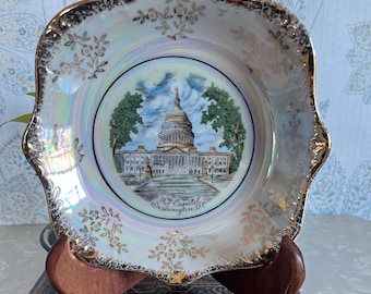 Vgt US Capitol Washington,DC Souvenir Dish