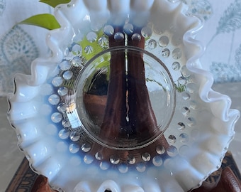 Vgt Fenton Hobnail Trinket Dish