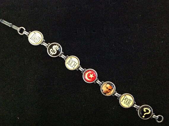 Malcom X charm bracelet