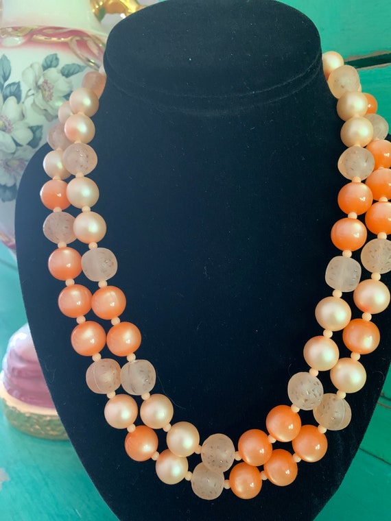 Mid Century two strand Necklace