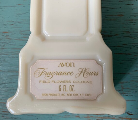 Avon BigBen perfume milk glass bottle . - image 4