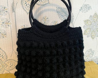 Vintage Crochet Bobble Purse