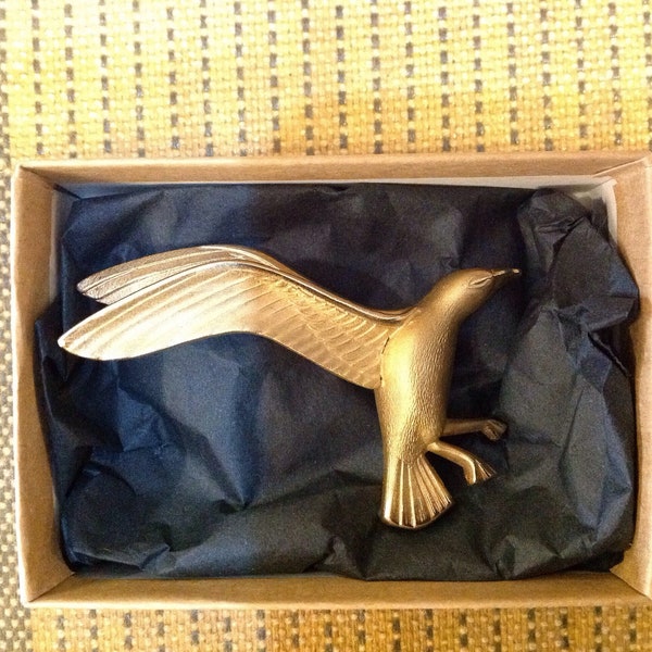 Vintage Flying Bird Brooch