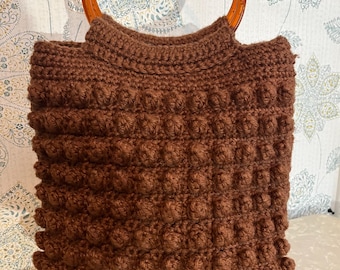 Vintage Crochet Bobble Purse