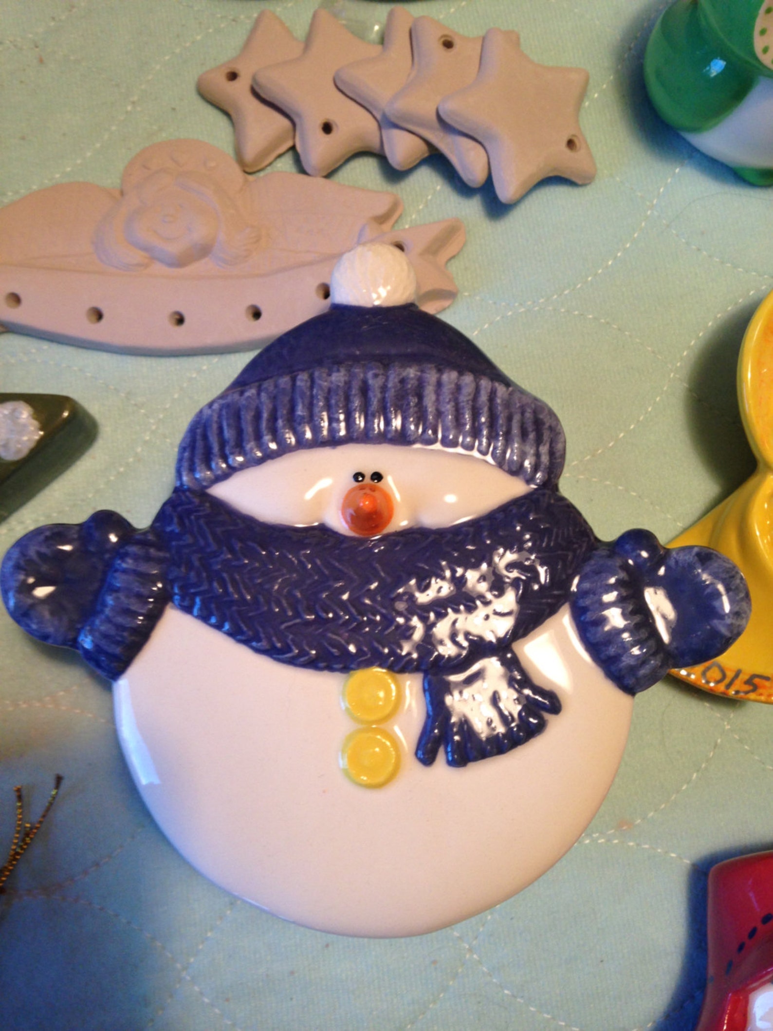 Snowman Candy Dish Etsy
