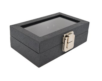 jewelry display box portable novel box small glass top black leatherette metal clasp jewelry display case display box etsy jewelry display box portable novel box small glass top black leatherette metal clasp jewelry display case display box etsy