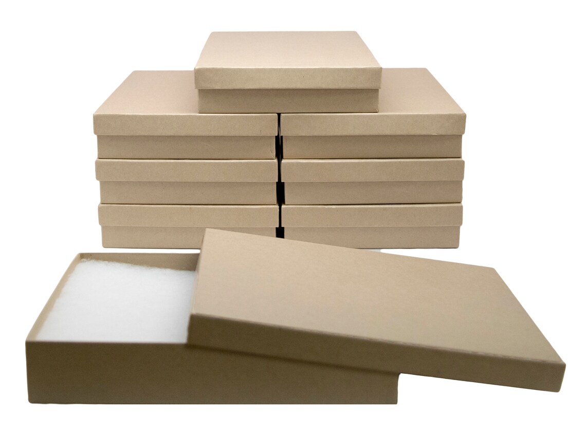 Novel Box® Made IN USA Jewelry Gift Box in Kraft with Etsy