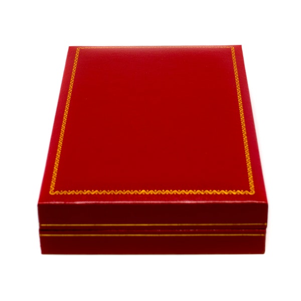 Novel Box™ Jewelry Necklace Box Display Case in Red Leatherette