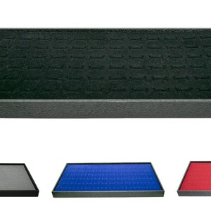 Novel Box Jewelry Stackable Wood Utility Tray in Black + 72 Slot Ring Display Foam Insert