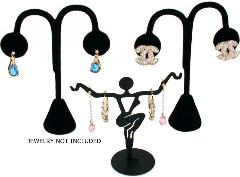 Novel Box™ 11 Piece Black Velvet Jewelry Displays Set Etsy