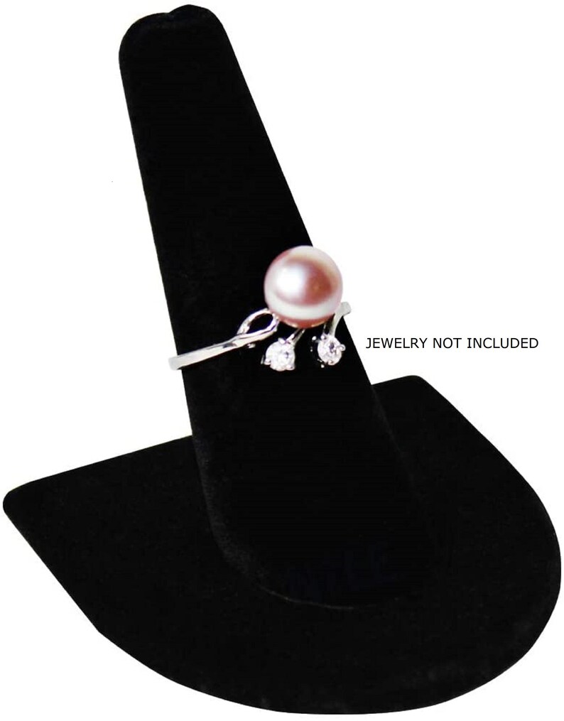 Novel Box™ Set of 6 Black Velvet Ring Finger Jewelry Holder Etsy