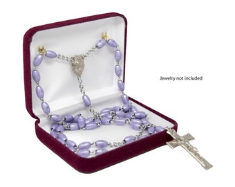 Novel Box™ Wedding Lasso Rosary Communion Keepsake Box In Red