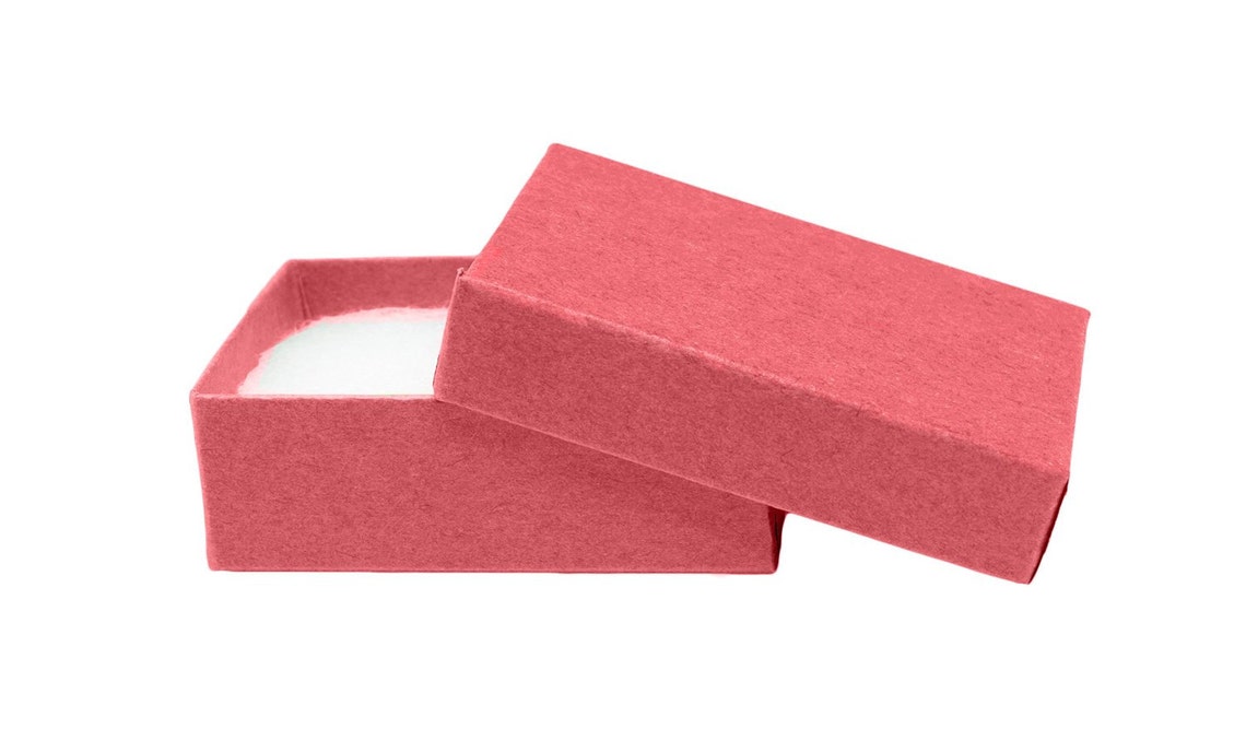 Novel Box™ Made IN USA Jewelry Gift Box in Red Kraft With Etsy