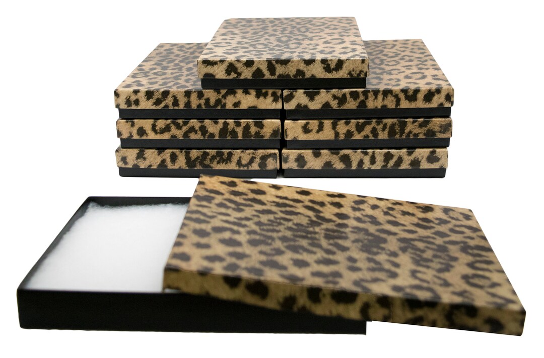 Novel Box™ Made IN USA Jewelry Gift Box in Leopard Print