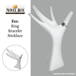 Novel White Fingers Polystyrenes Hand Display For Ring, Earring, Necklace