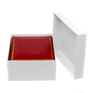 Novel Box™ Jewelry Pendant Box in Red Leather Carter Collection image 5