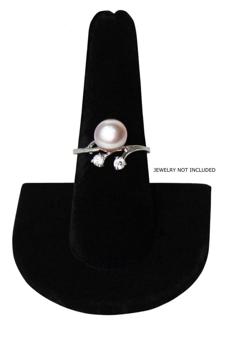 Novel Box™ Set of 6 Black Velvet Ring Finger Jewelry Holder Etsy