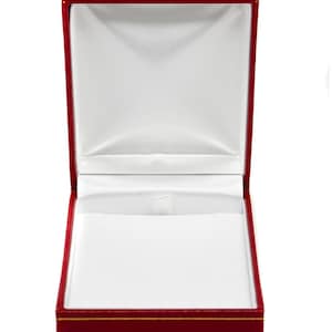 Novel Box™ Jewelry Pendant Box in Red Leather Carter Collection image 4