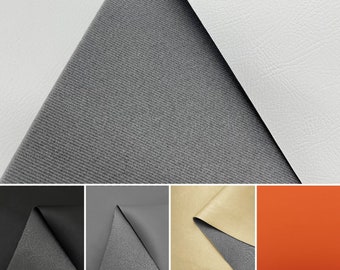 Scrim Foam Backed Faux Leather Fabric by the Metre, Car Upholstery Vinyl
