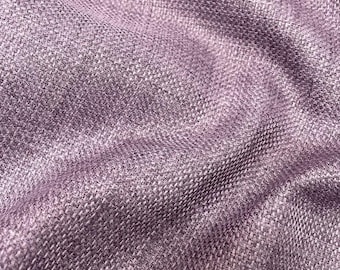 Plain Linen Upholstery Fabric | Luxury Furnishing Material By The Metre - Purple Grape