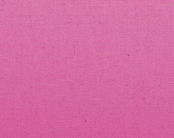 100% Cotton Canvas Panama Upholstery Fabric - Pink - Width 146cm