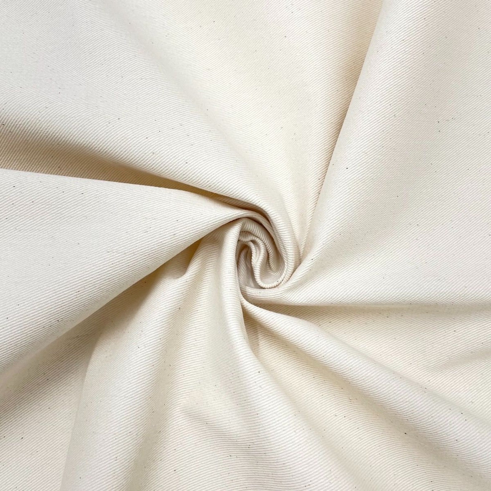Plain 100 Cotton Drill Twill Fabric Natural Cream Etsy UK