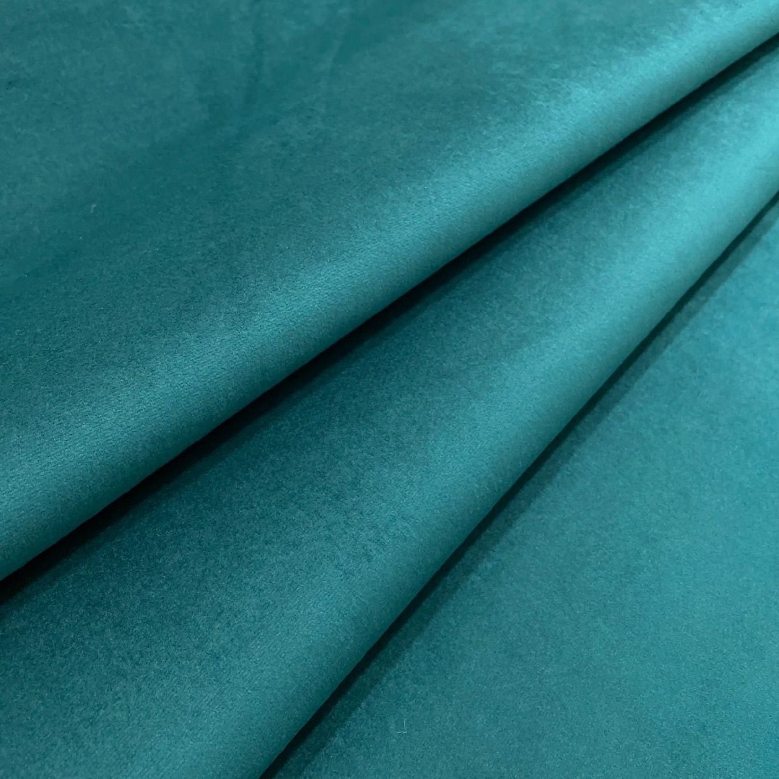 Regents Lux Teal Velvet Fire Retardant Upholstery Fabric Etsy UK