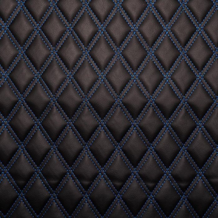 Black Double Stitch Diamond 6mm Scrim Foam Backed Fabric for - Etsy UK