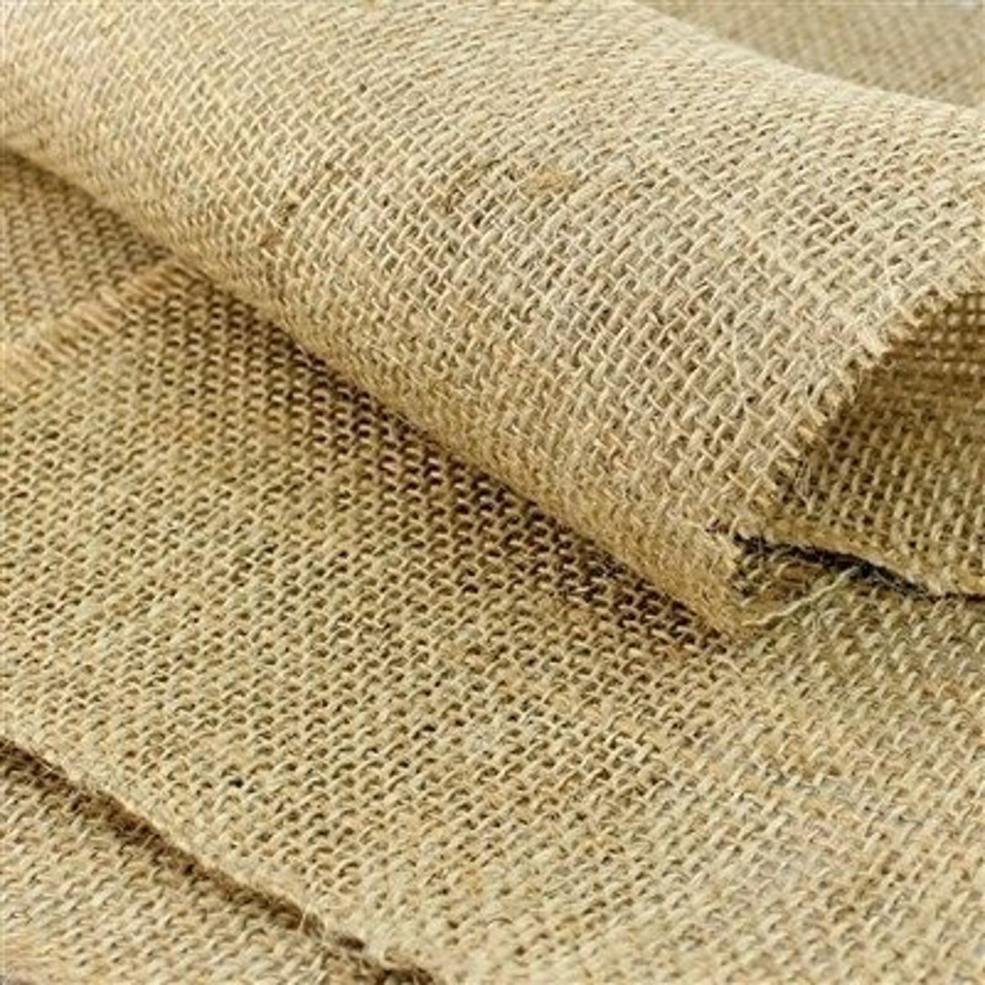 Natural hessian jute sack fabric SOLD PER METRE 54w upholstery or garden  use