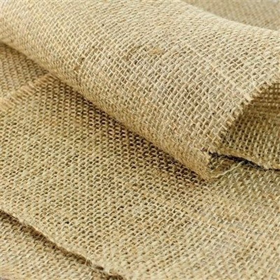 Toile de Jute uni Naturel - Par 10 cm