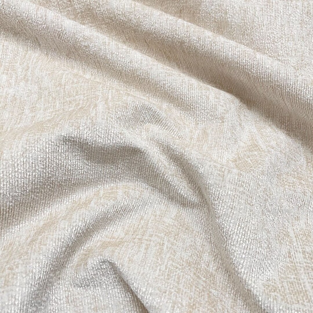 Heavy Weight Upholstery Chenille Fabric Cream - Etsy