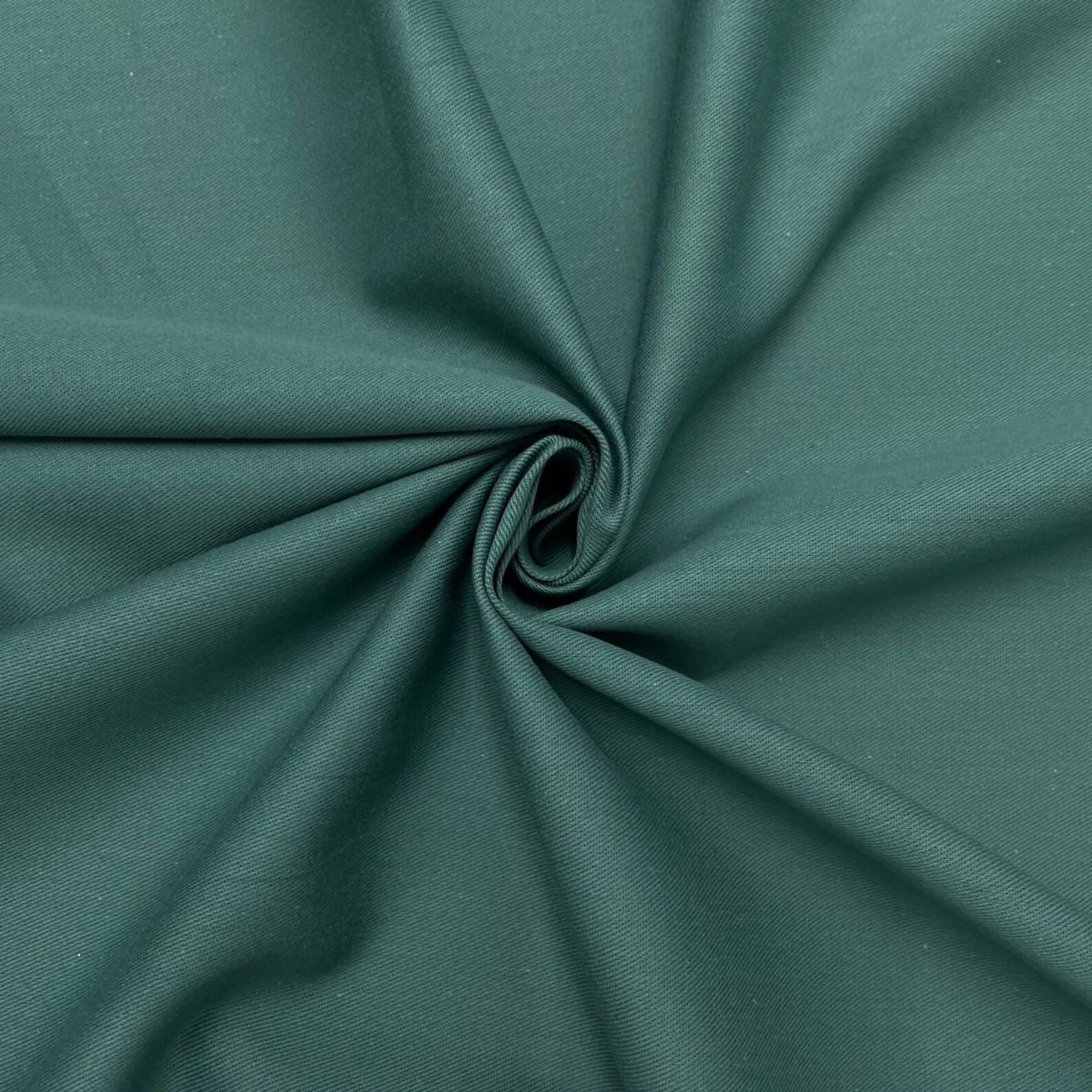 Plain 100 Cotton Drill Twill Fabric Forest Green Etsy