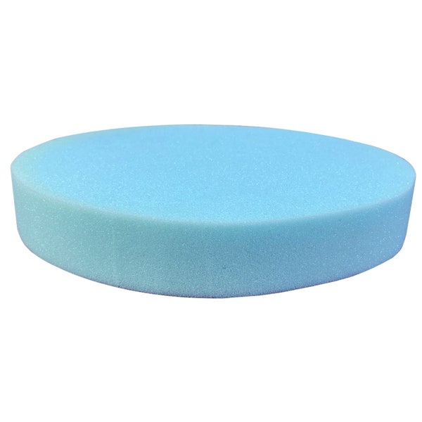 35cm Diameter Circle 2" Thick Upholstery Round Bar Stool Foam Pad - Medium Soft Grade - Cushion, Seat Pad - Fire Retardant - Made in UK