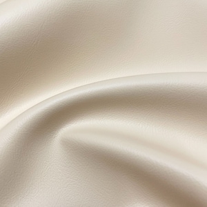 Fire Retardant Faux Leather Upholstery Vinyl Fabric By The Metre - Cream