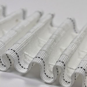 10meter X 75mm Cream Pencil Pleat Curtain Heading Tape With Guide Stitching  Lines Top Quality 