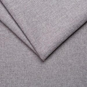 Malbec Linen Look Plain Upholstery Fabric By The Metre - Light Grey