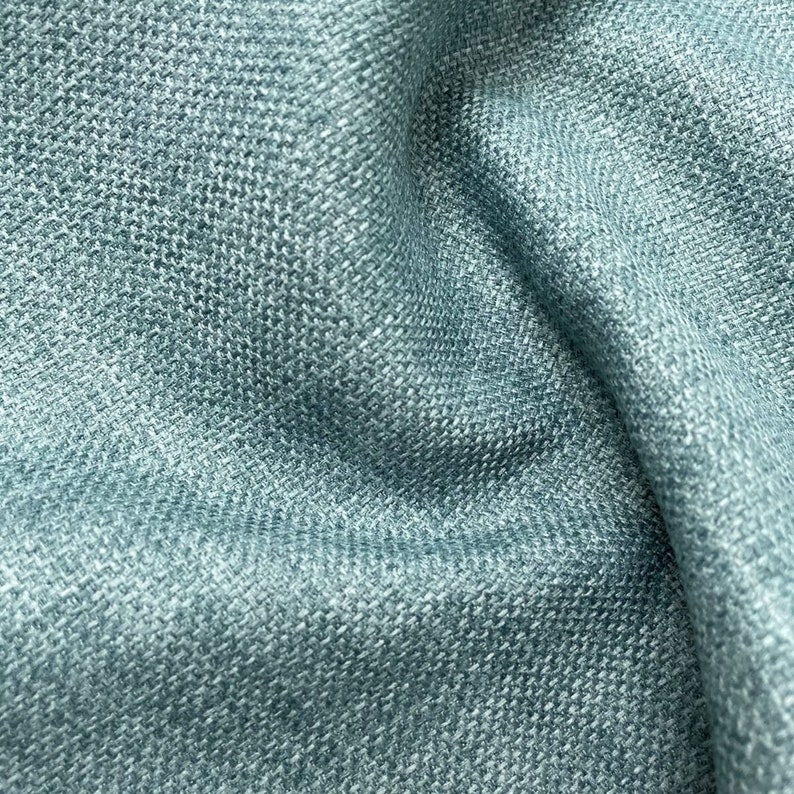 Soft Plain Linen Look Designer Upholstery Fabric Duck Egg - Etsy UK