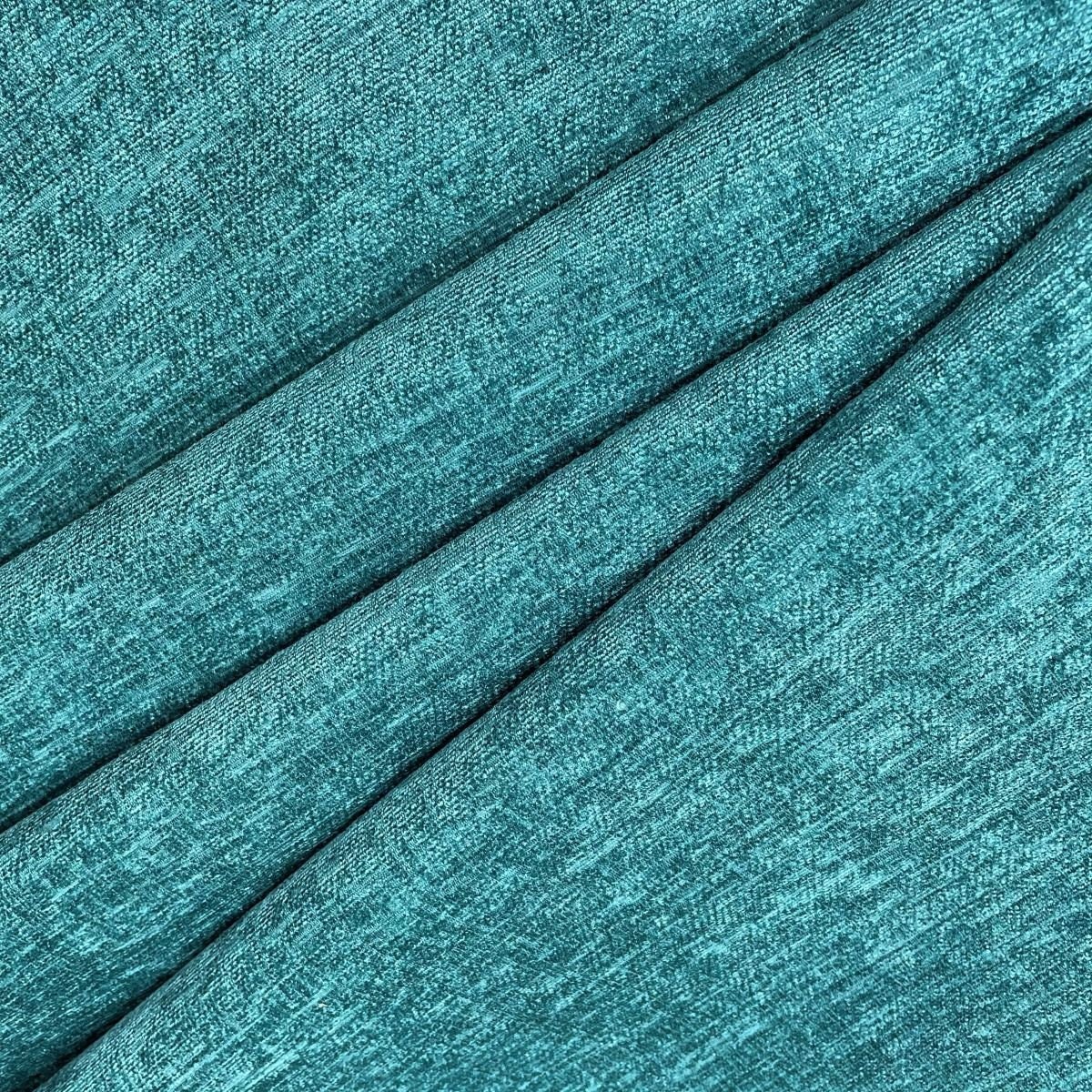 Heavy Weight Chenille Upholstery Fabric Teal Etsy