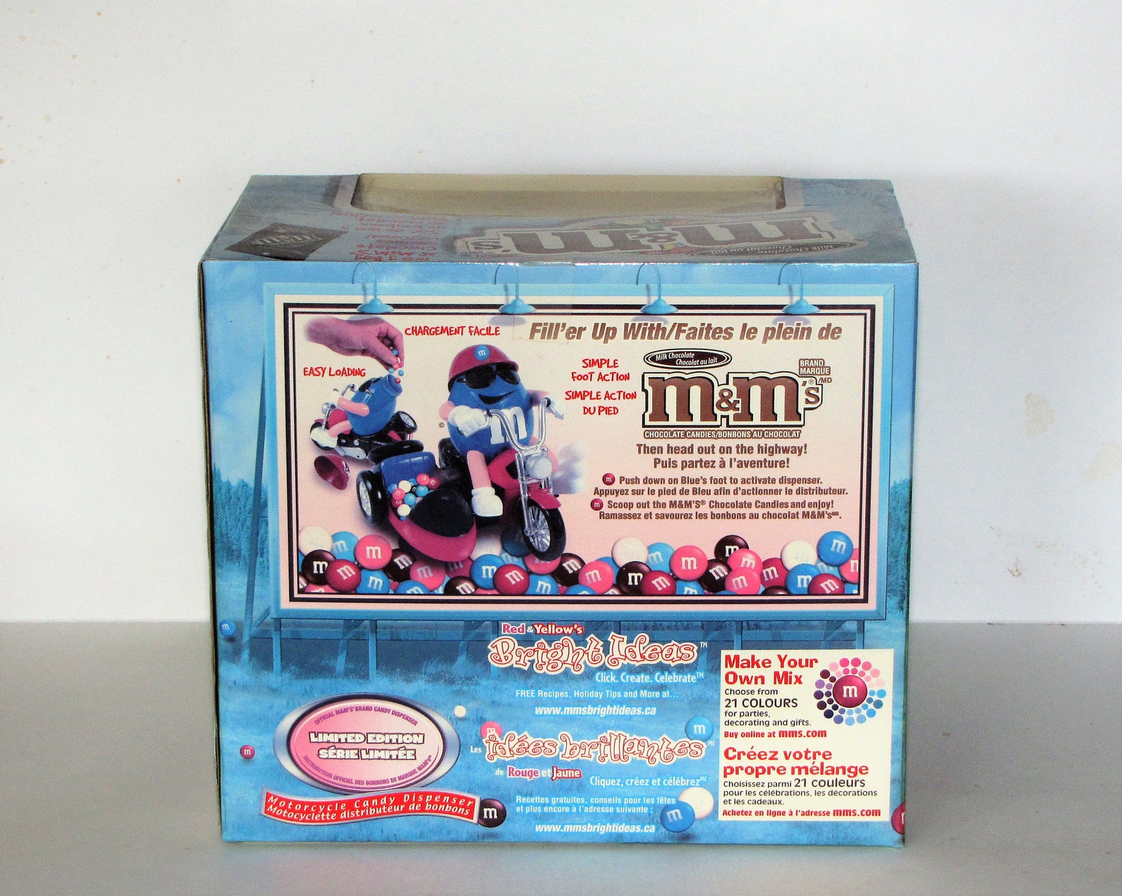 Vintage M&M Motorcycle With Sidecar CANDY DISPENSER MIB Etsy