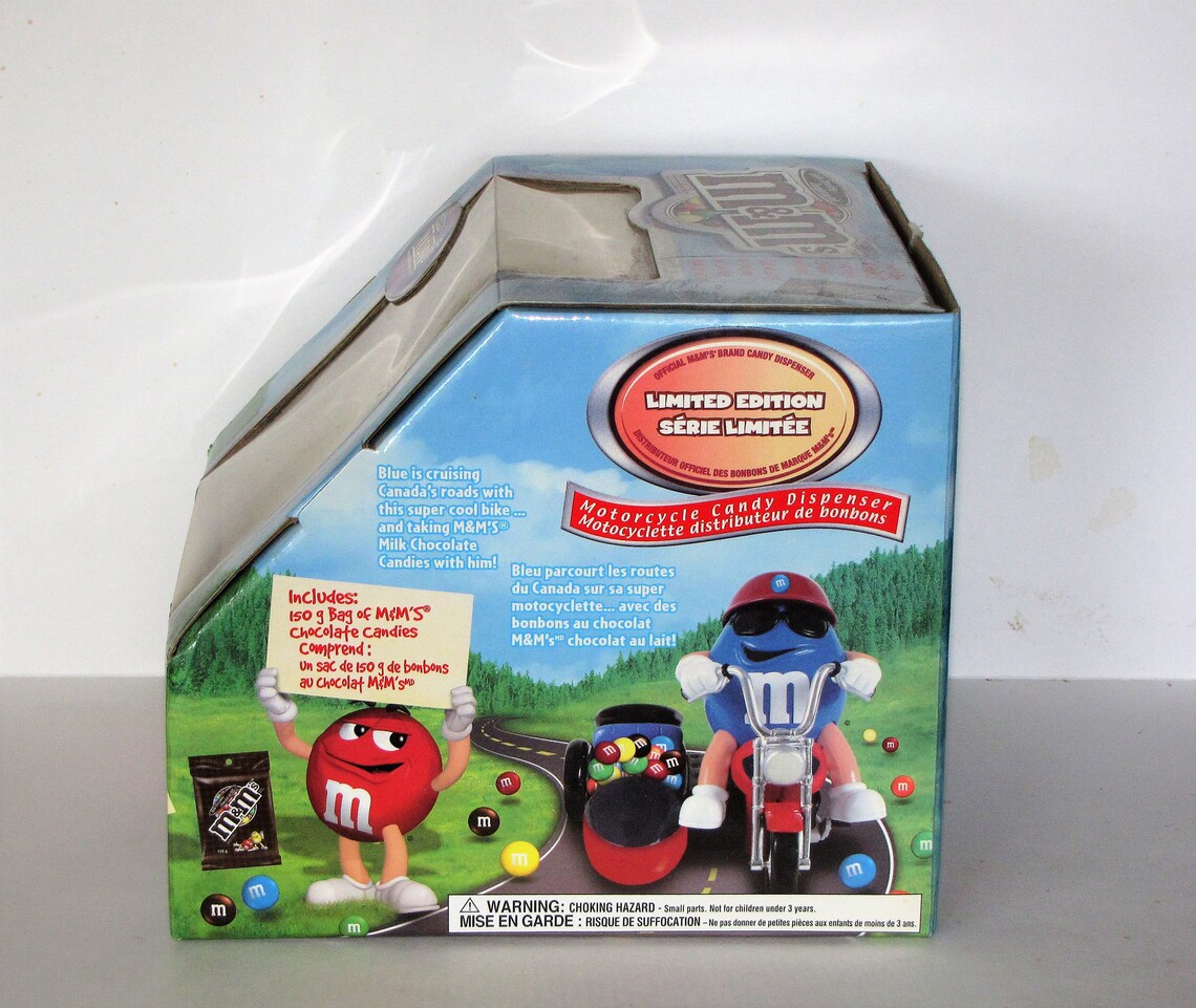Vintage M&M Motorcycle With Sidecar CANDY DISPENSER MIB Etsy