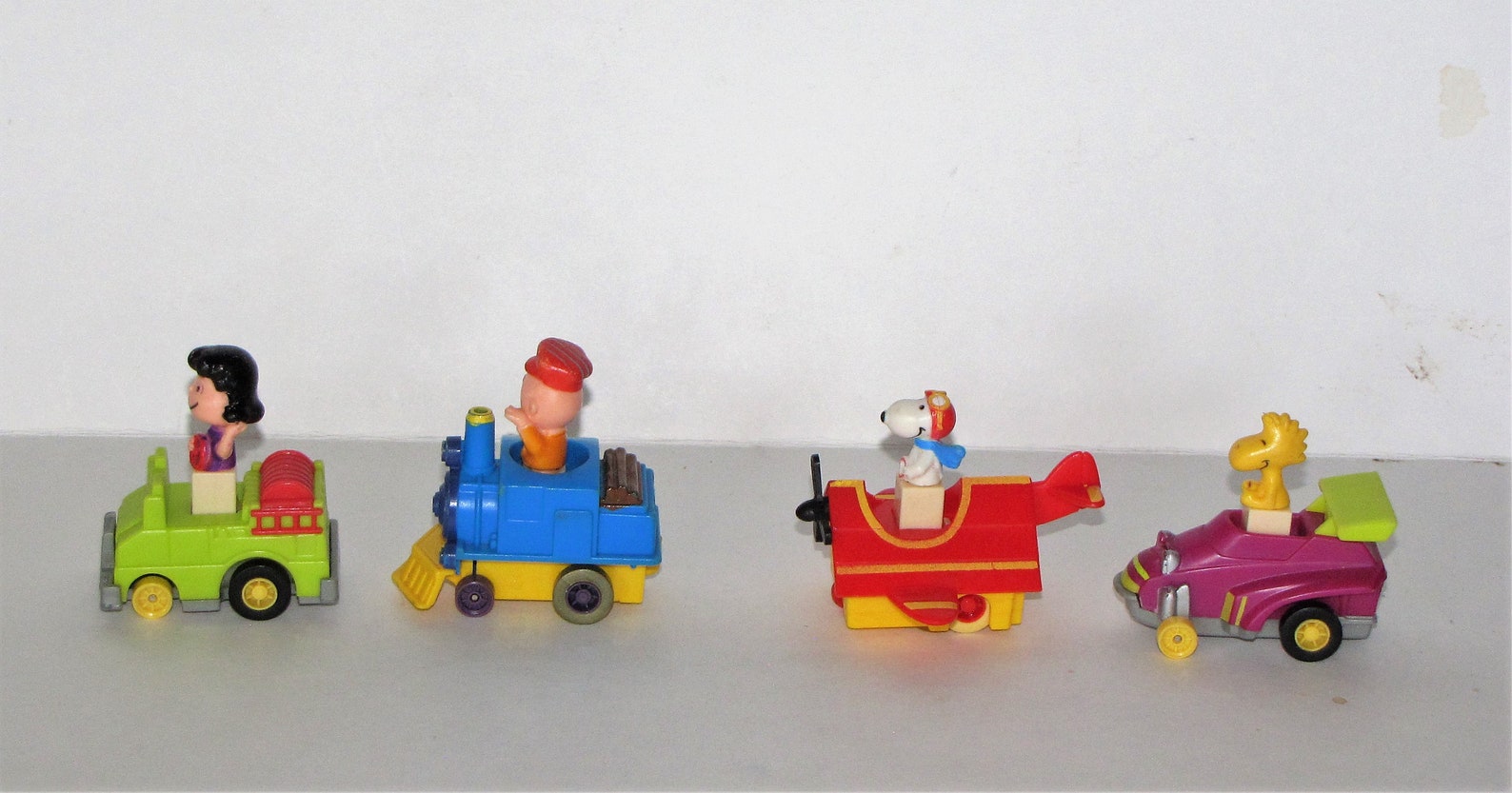 Complete Set of McDONALDS PEANUTS Pull Back Cars Snoopy Etsy