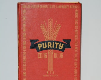 PURITY Flour COOKBOOK - 1945 Edition - Hard Cover - 210 Pages