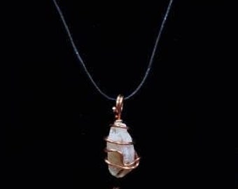 Wire Wrapped Congo Natural Citrine Necklace