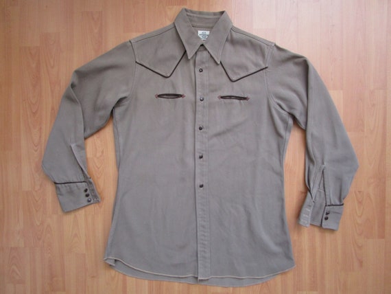 VTG Early Western Shirt MONTGOMERY WARD Sz. M
