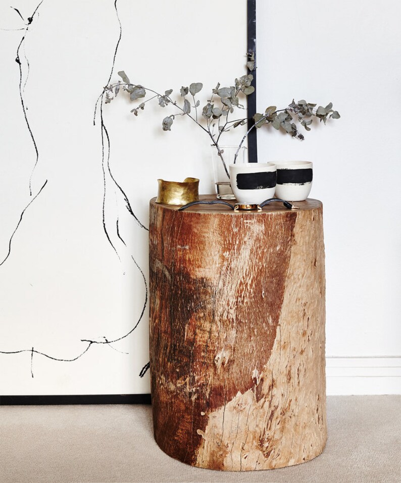 Timber Stump Stool Etsy