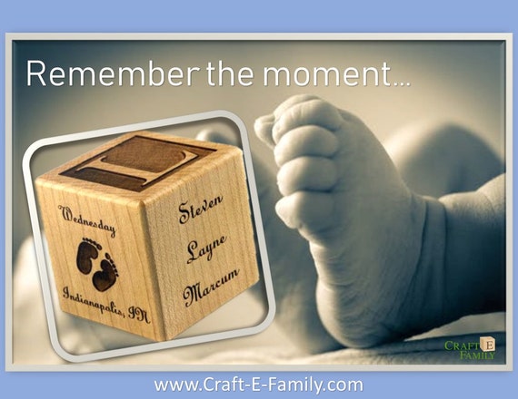 Personalized Baby Block - Craft-E-Family