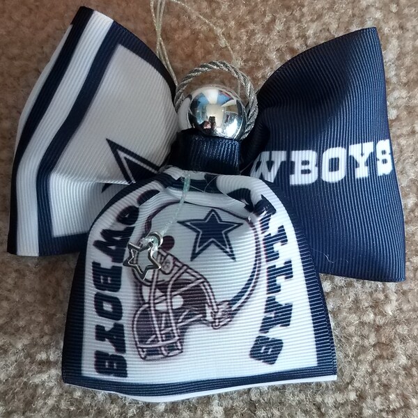 Dallas Cowboy Ribbon Angel